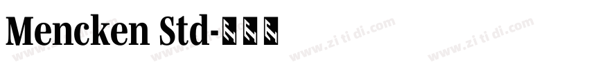 Mencken Std字体转换